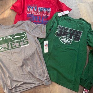 NEW 3 NFL New York Jets/NY Giants T-Shirts Youth XL 16-18